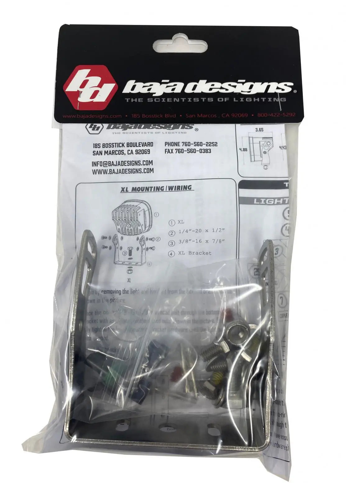 XL Series Parts Bag-Light Mount-Baja Designs-Pivotal Motorsports
