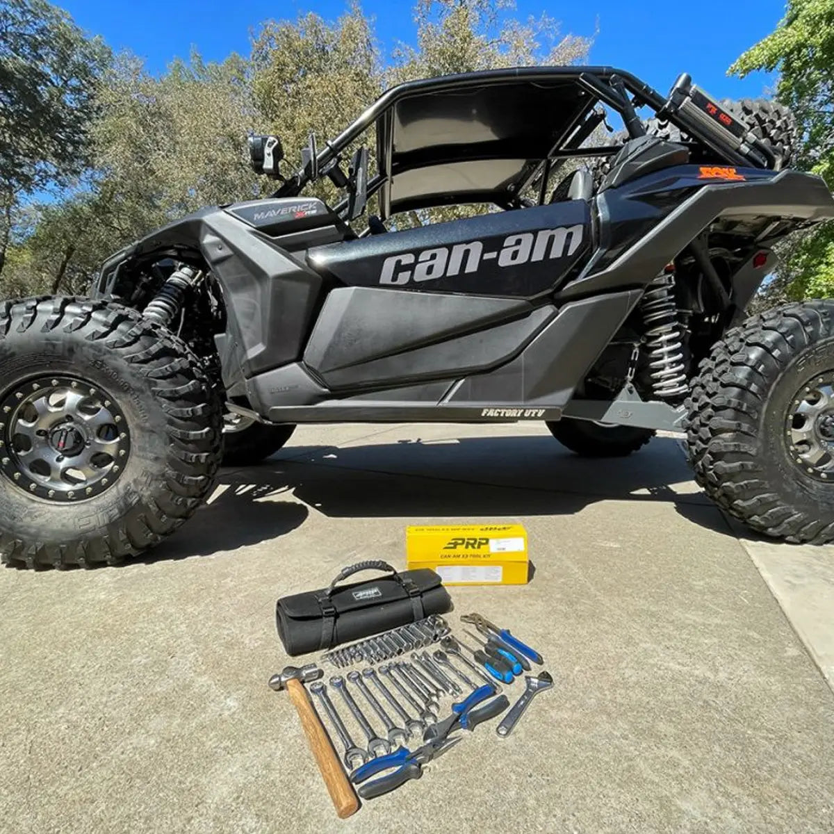 Can-Am Roll-Up Tool Bag with 35pc Tool Kit-Tool Roll-PRP Seats-Pivotal Motorsports