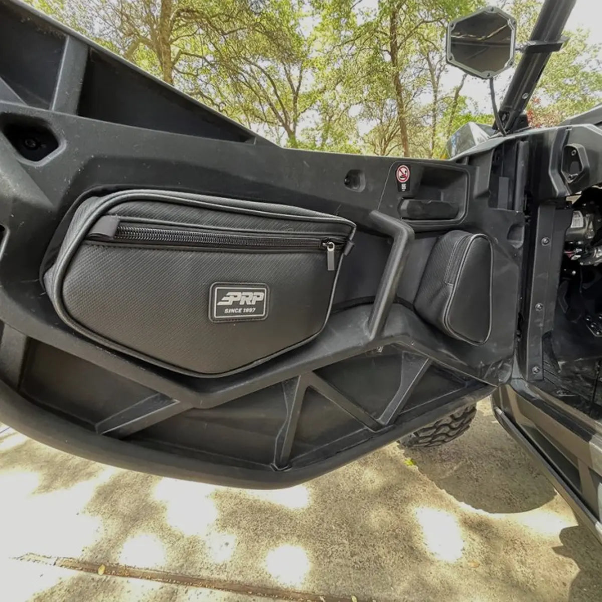 Door Bags with Knee Pad for Can-Am Commander (Pair)-Vehicle Storage Bags-PRP Seats-Pivotal Motorsports