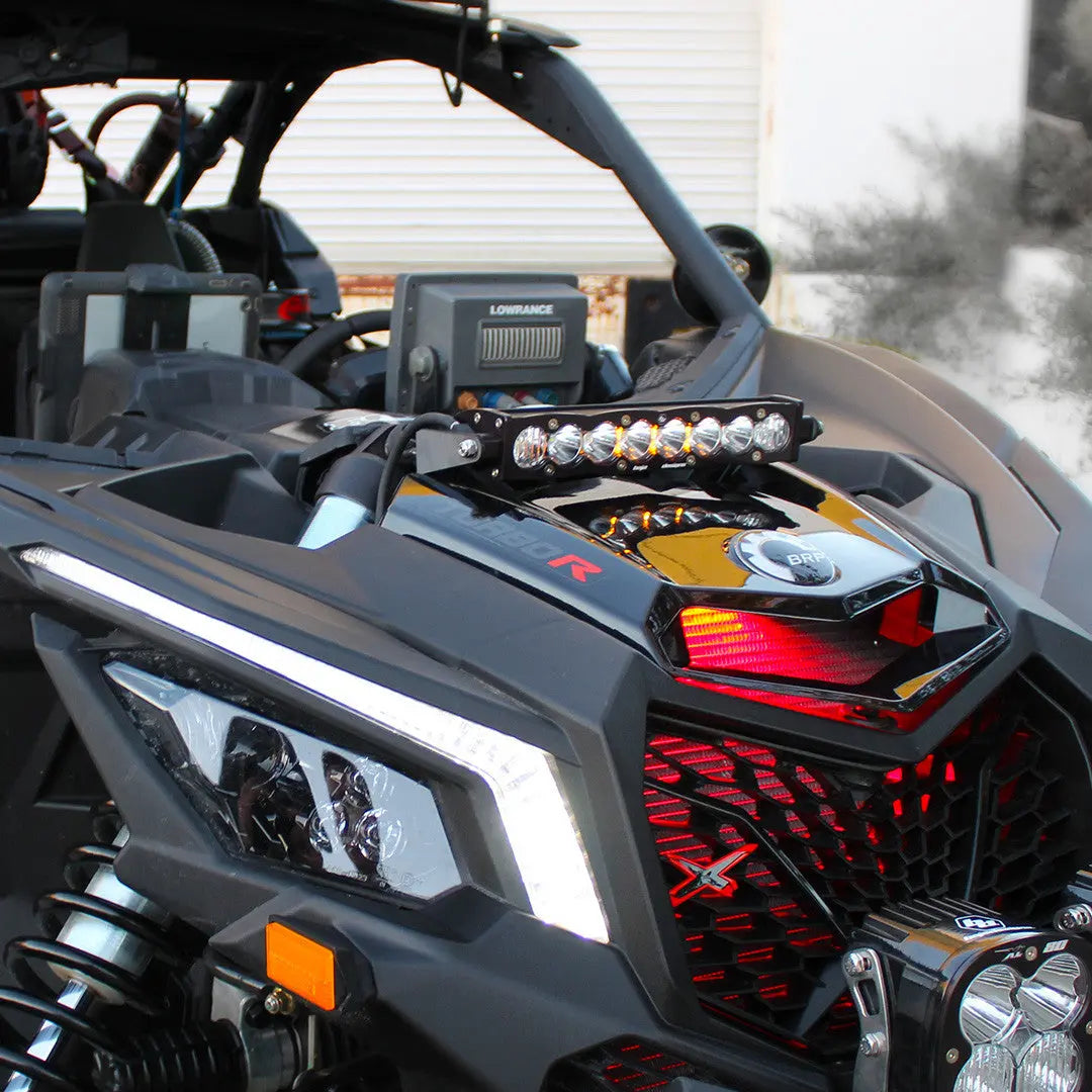 Can-Am S8 10 Inch Shock Mount Light Bar Kit - Can-Am 2017-22 Maverick X3-LED Light Vehicle Kit UTV-Baja Designs-Pivotal Motorsports