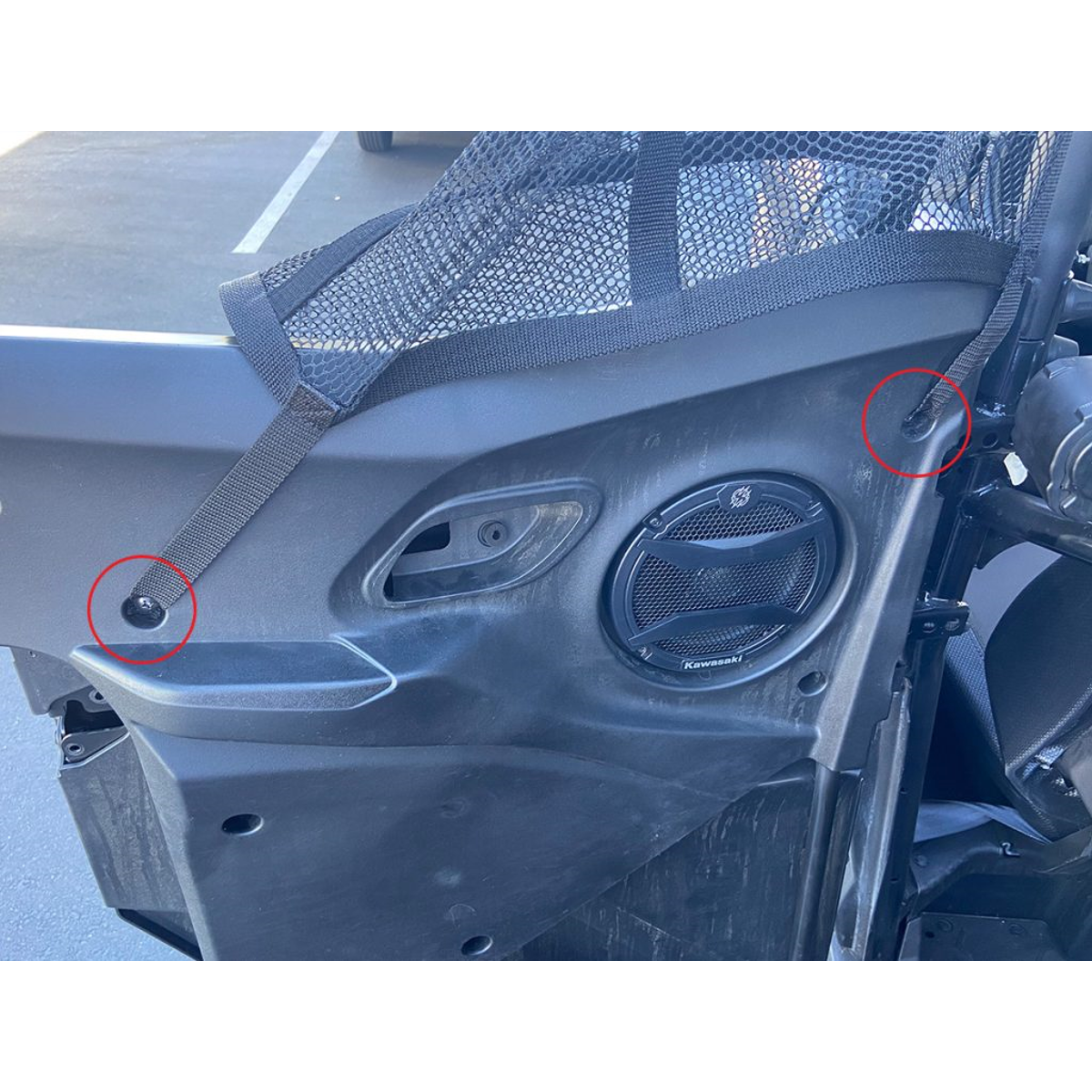 Mesh Window Net Set for Kawasaki KRX 4 (Rear)-Window Nets-PRP Seats-Pivotal Motorsports