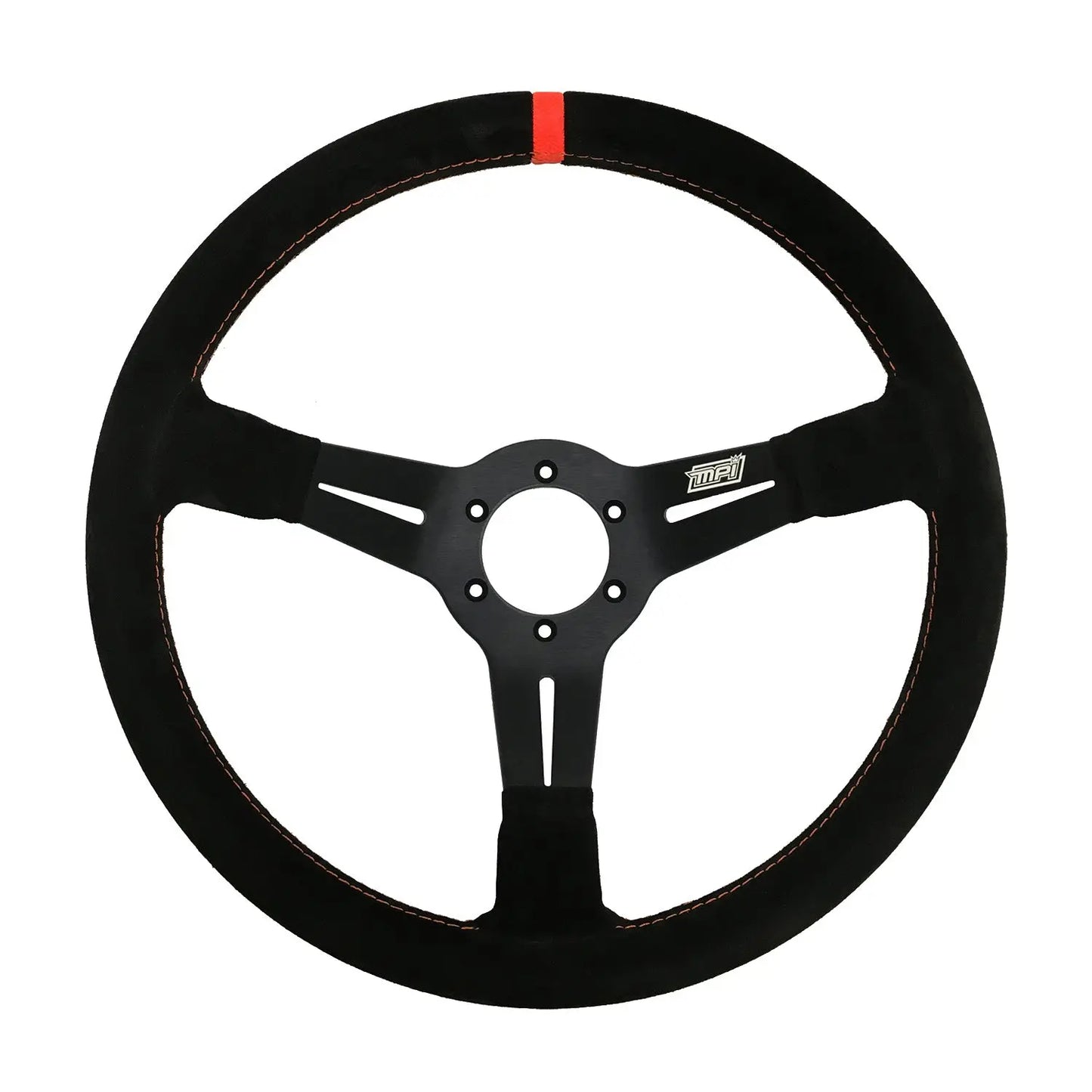 13.75 in Wheel Suede 6-Bolt 3in Dished-Steering Wheels and Components-MPI USA-Pivotal Motorsports