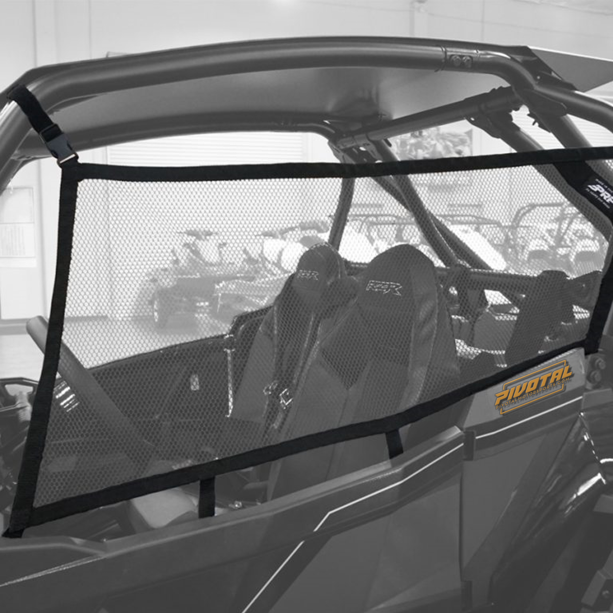Polaris RZR Turbo S Window Nets-Window Nets-PRP Seats-Pivotal Motorsports
