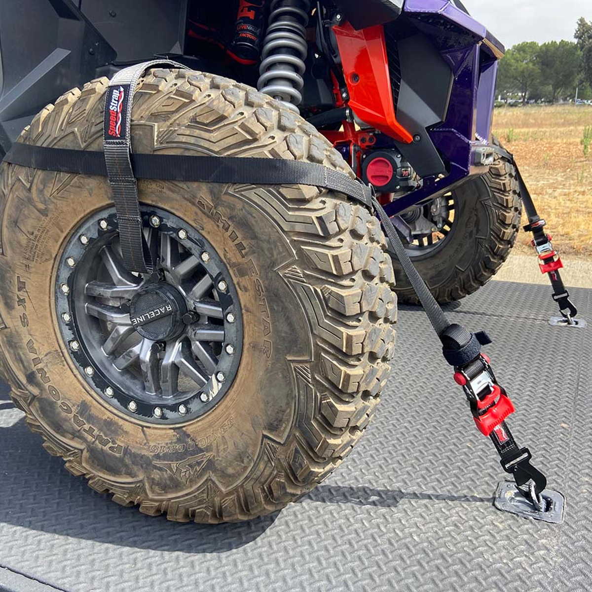 SpeedStrap UTV Tire-Bonnet – Black-Tie-Down Straps-SpeedStrap-Pivotal Motorsports