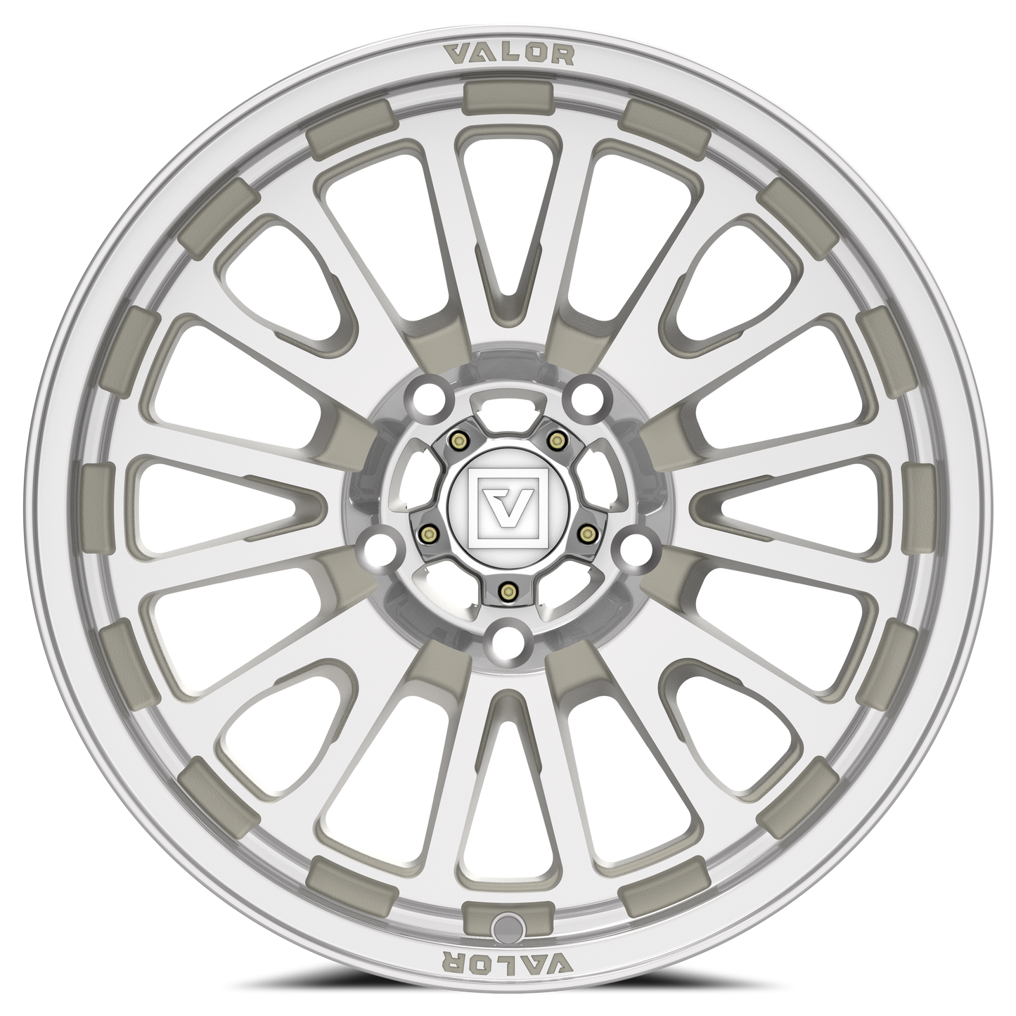 V14 Raw Machined UTV Wheel - Valor Offroad