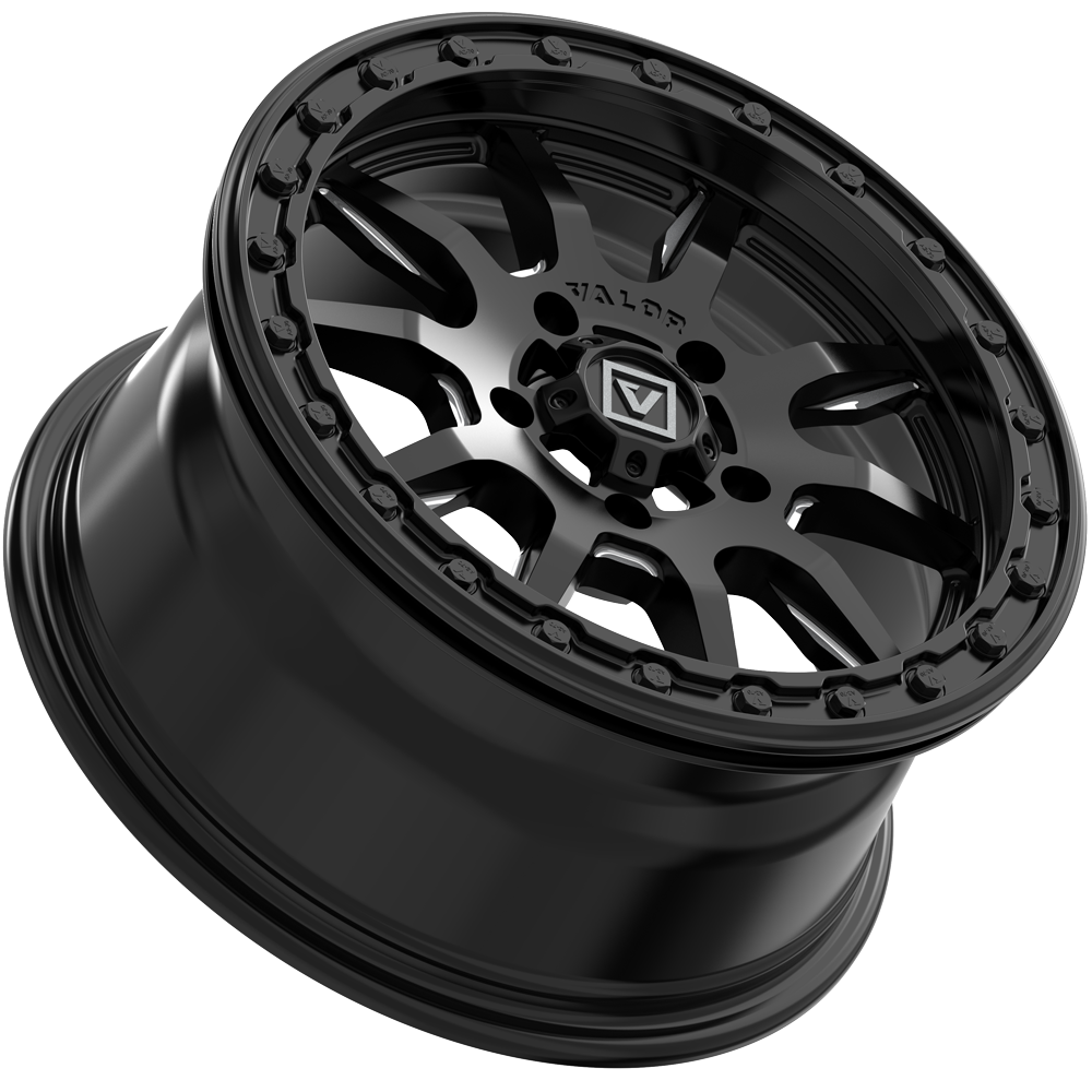 V15 Satin Black UTV Wheel - Valor Offroad