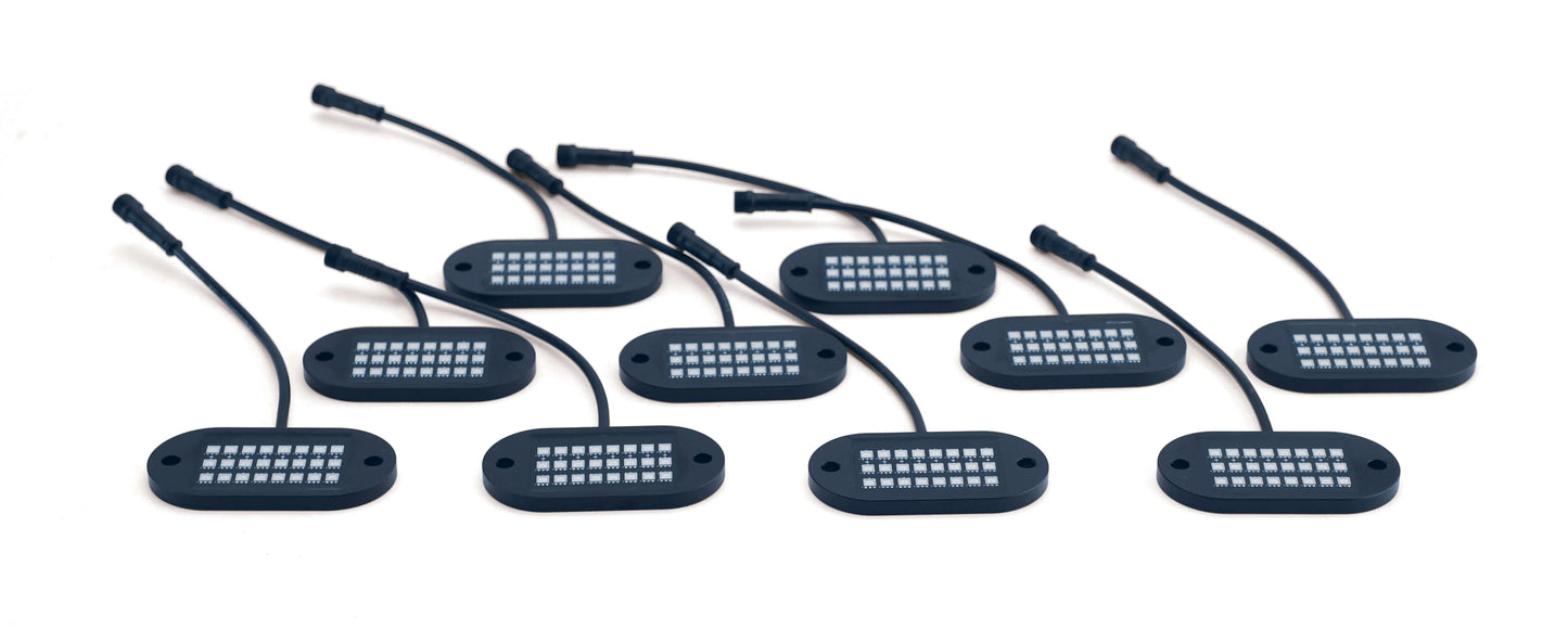 187 Style Rock Lights 2.0 w/ Control Harness-5150 Whips Inc.-10 Pod-Pivotal Motorsports