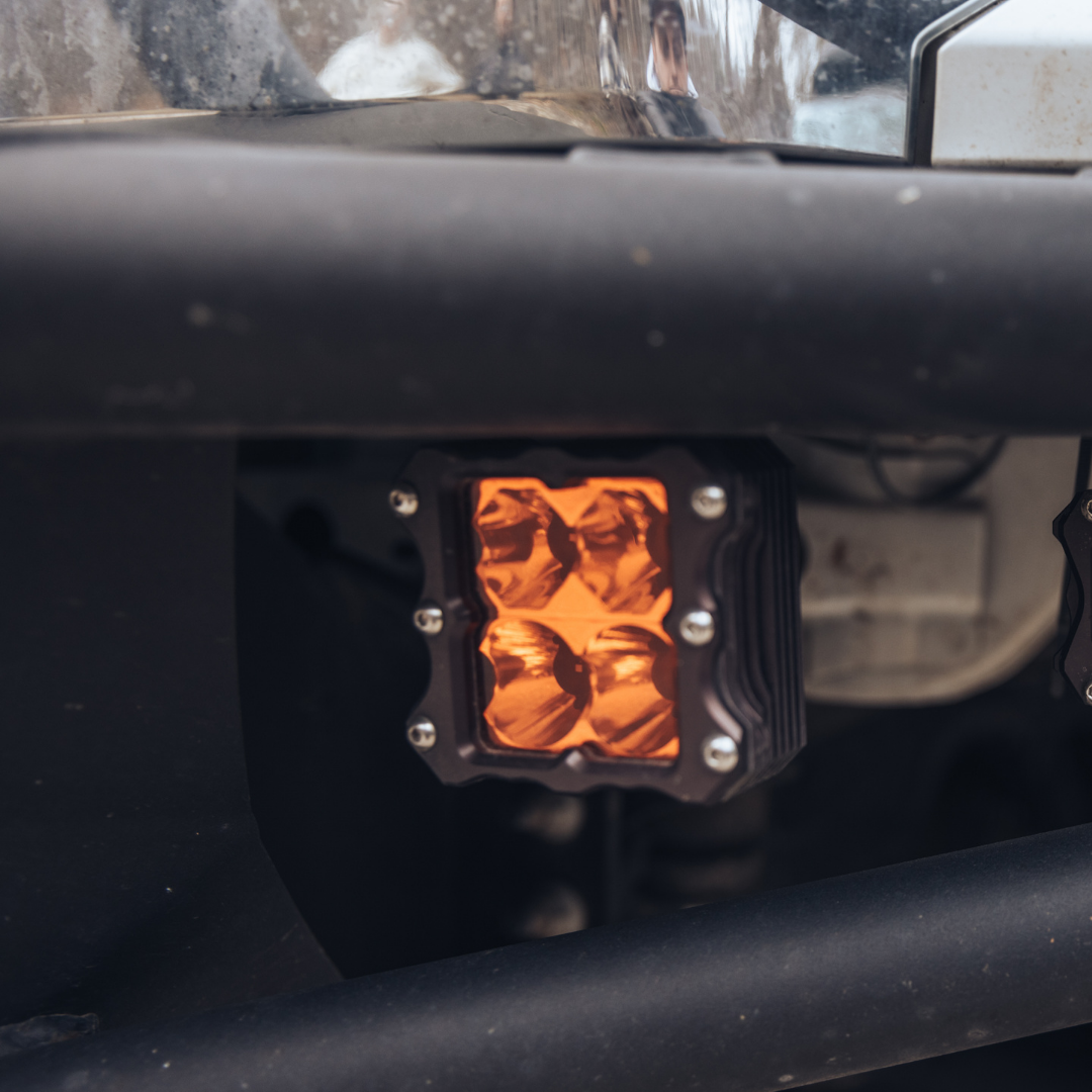 Quattro Amber LED Pod Light-Light Bar-Heretic Studio-Pivotal Motorsports