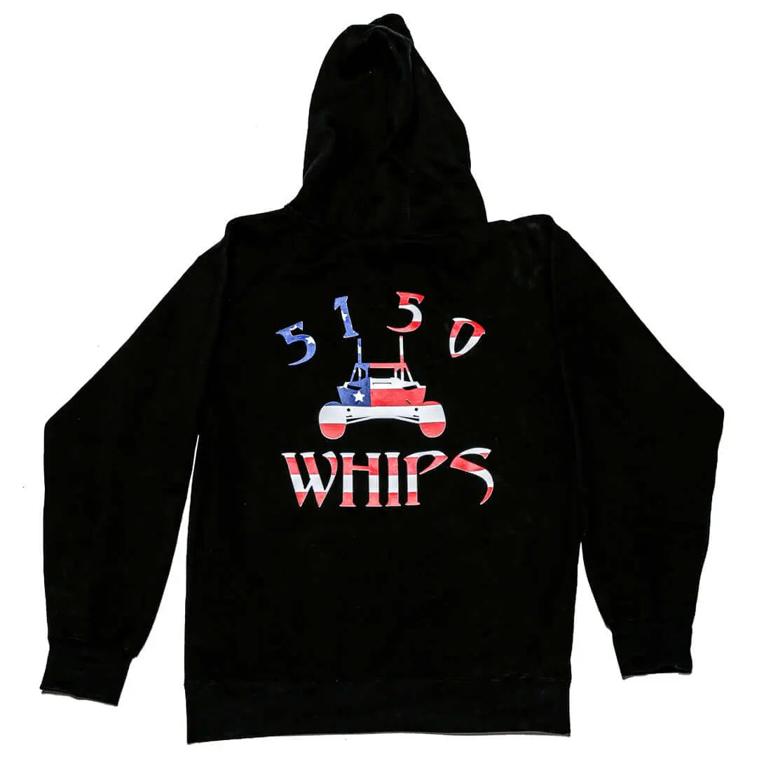 5150 Whips American Flag Hoodie-5150 Whips Inc.-Pivotal Motorsports