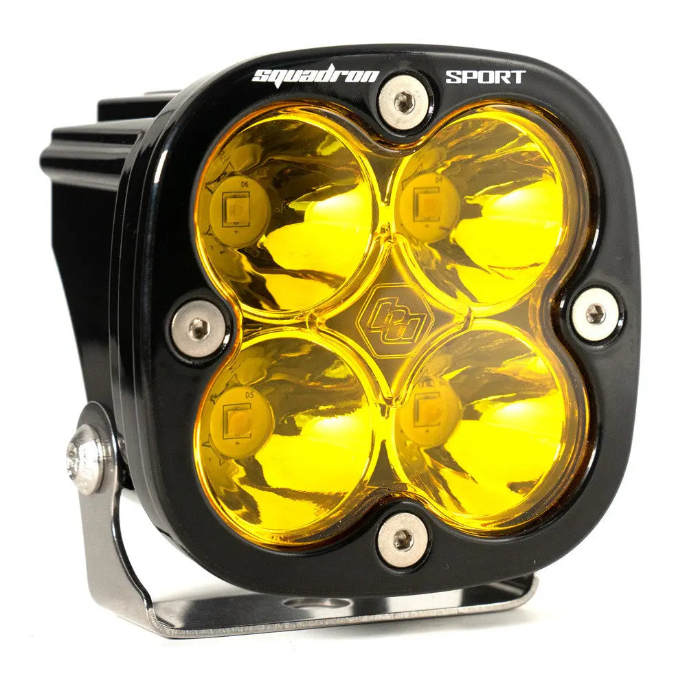 Squadron Sport Black LED Auxiliary Light Pod-LED Pods / Auxiliary-Baja Designs-Spot-Amber-Pivotal Motorsports