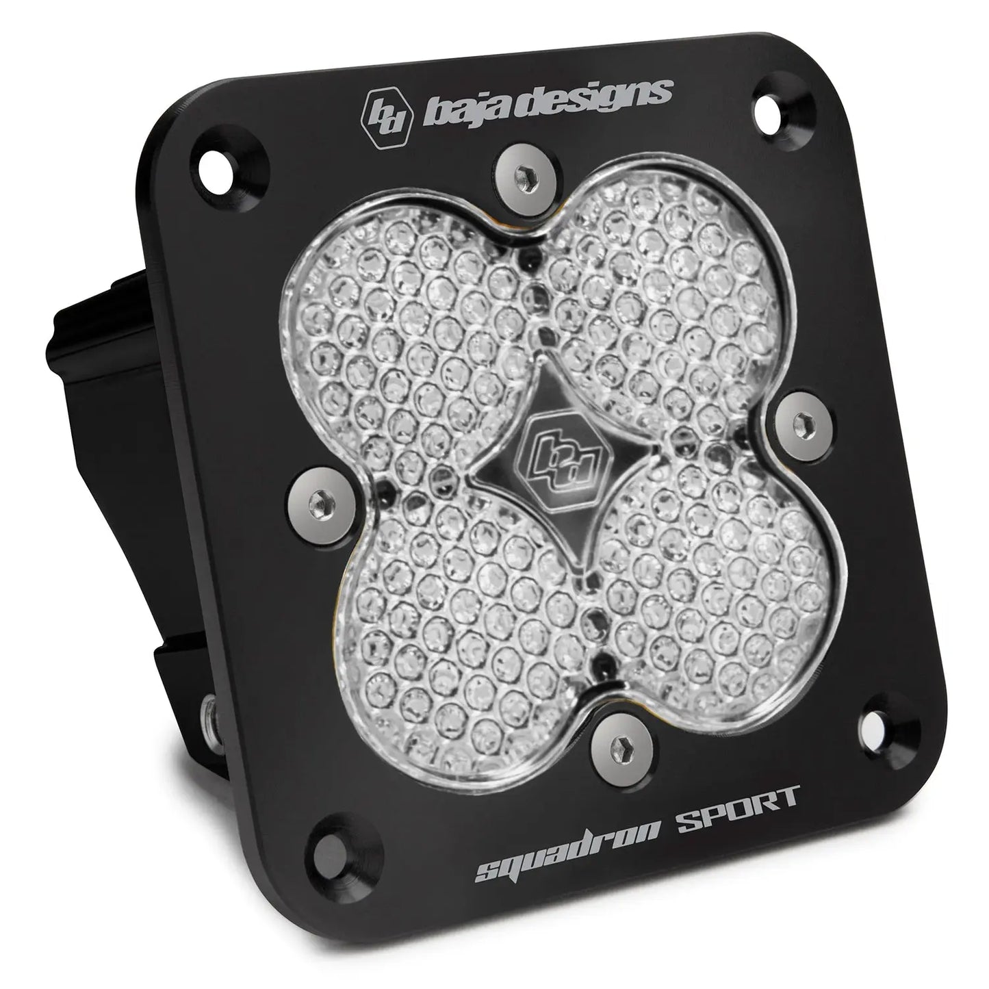 Squadron Sport Black Flush Mount LED Auxiliary Light Pod-LED Pods / Auxiliary-Baja Designs-Work/Scene-Clear-Pivotal Motorsports