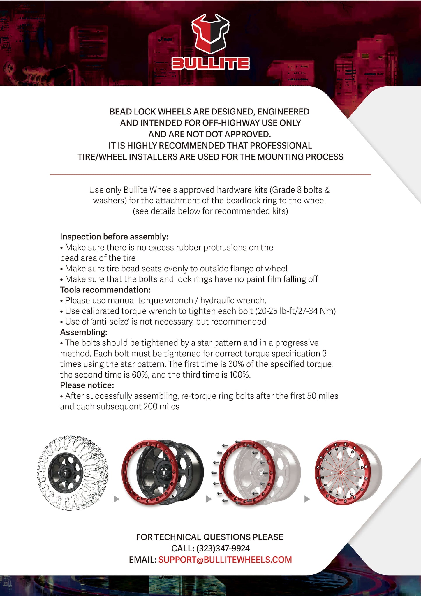 Bullite Wheels BT-05 RIDER UTV Beadlock Wheel-WHEELS-BULLITE WHEELS-Pivotal Motorsports