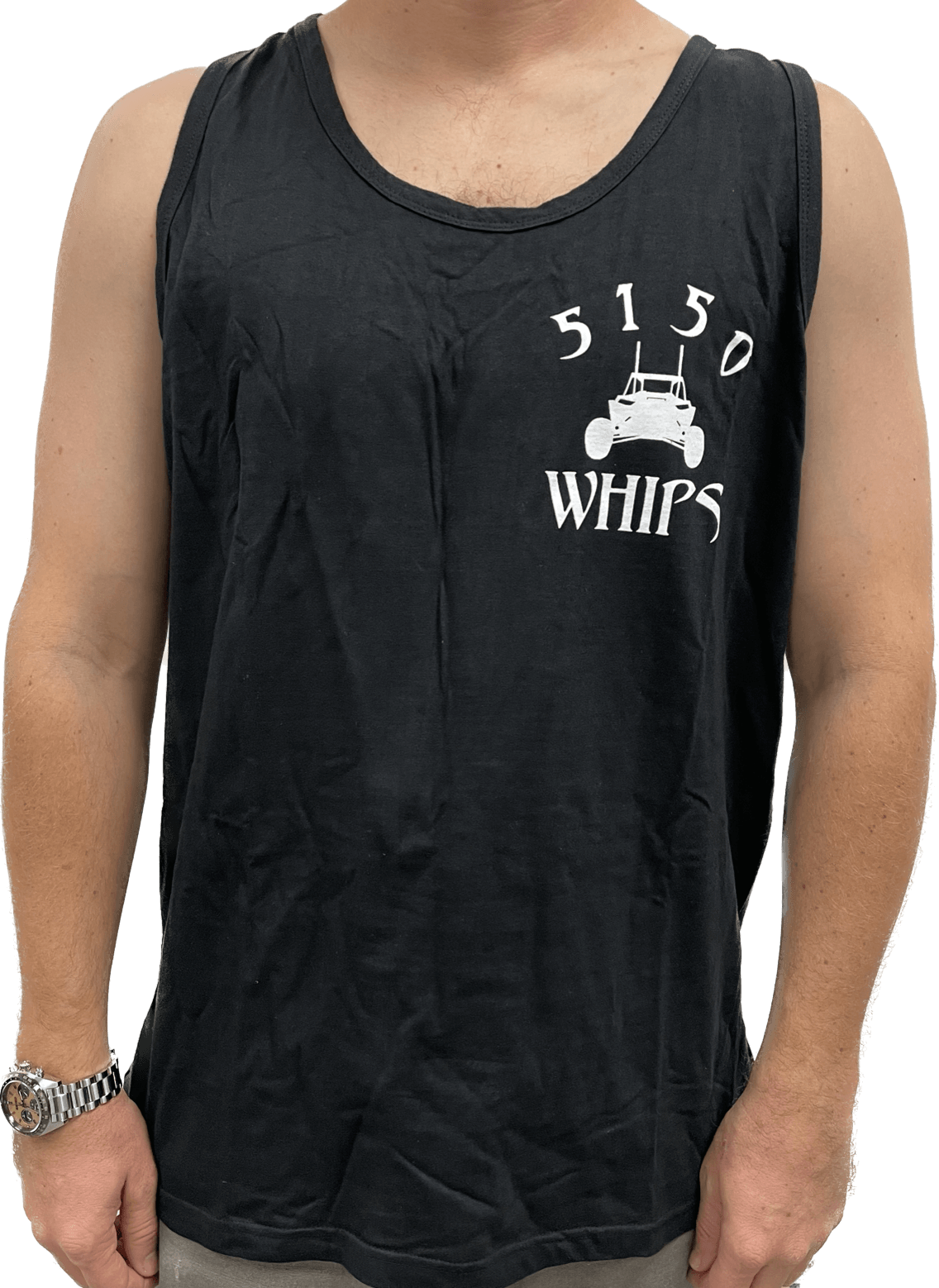 5150 Mens Tank Top - Black and White Logo 5150 Whips Inc.