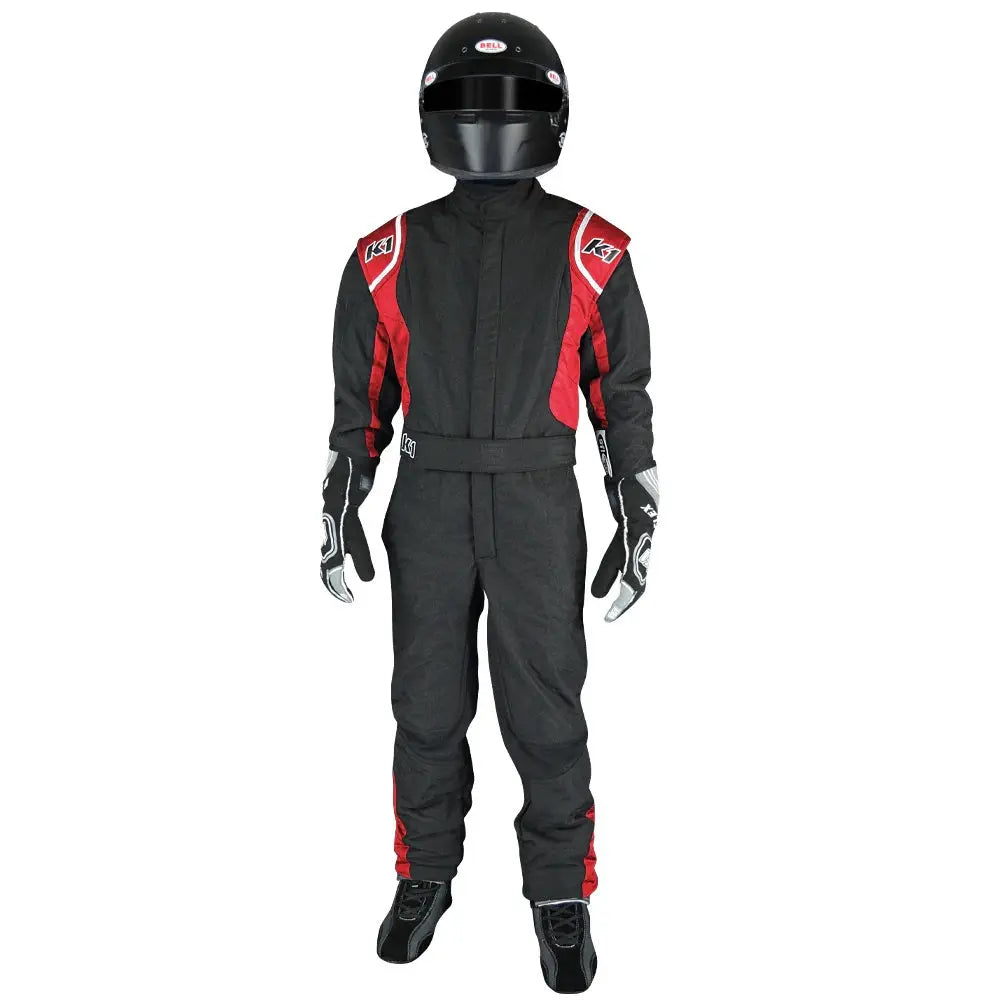 Suit Precision II 2X- Small Black/Red-Safety Equipment,Safety Clothing,Driving Suits-K1 RACEGEAR-Pivotal Motorsports