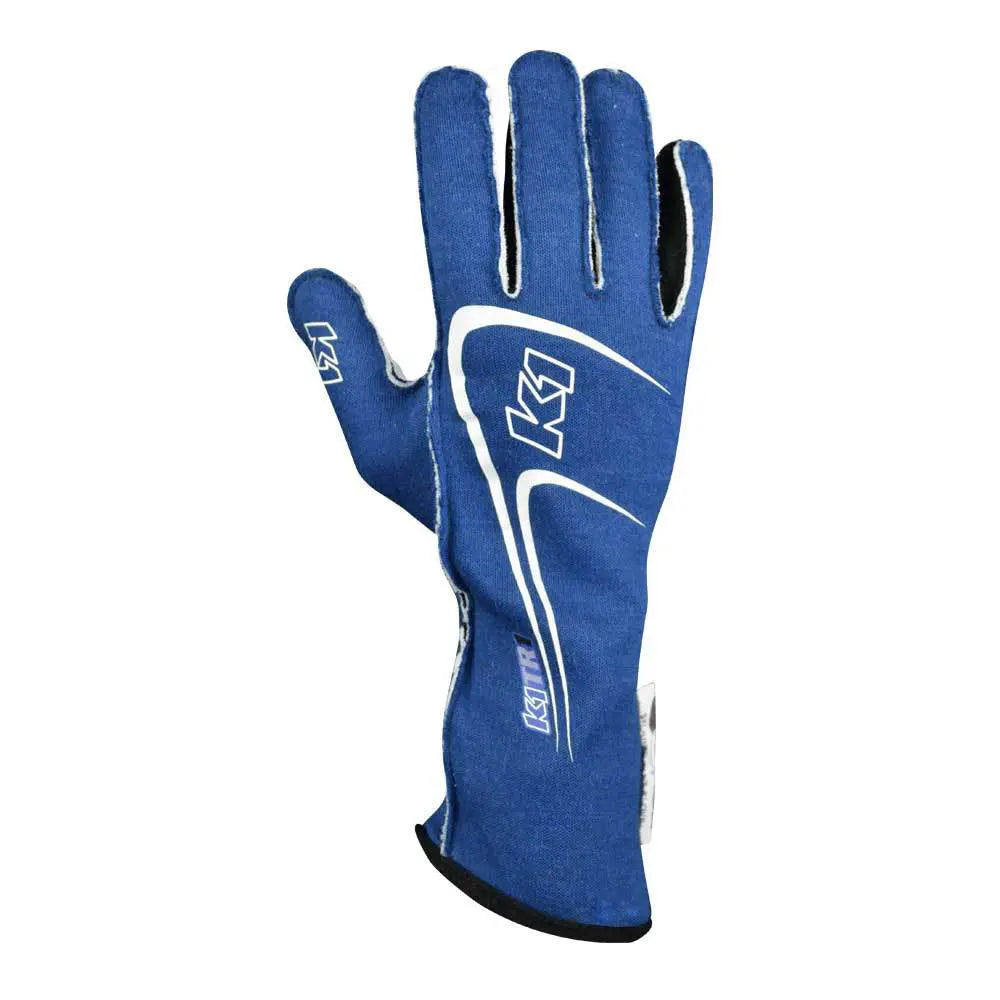 Glove Track 1 Blue XX- Small Youth-Safety Equipment,Safety Clothing,Driving Gloves-K1 RACEGEAR-Pivotal Motorsports