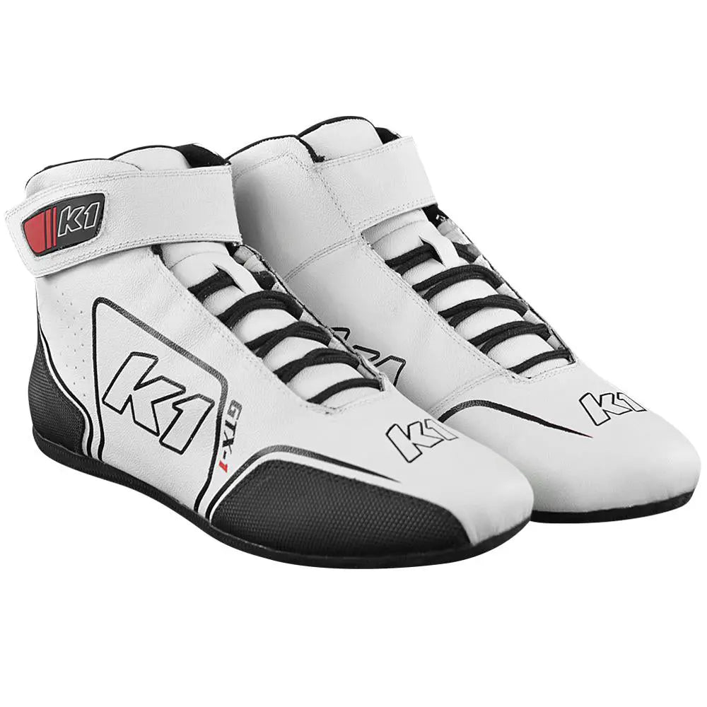 Shoe GTX-1 White / Black Size 9-Safety Equipment,Safety Clothing,Driving Shoes and Boots-K1 RACEGEAR-Pivotal Motorsports