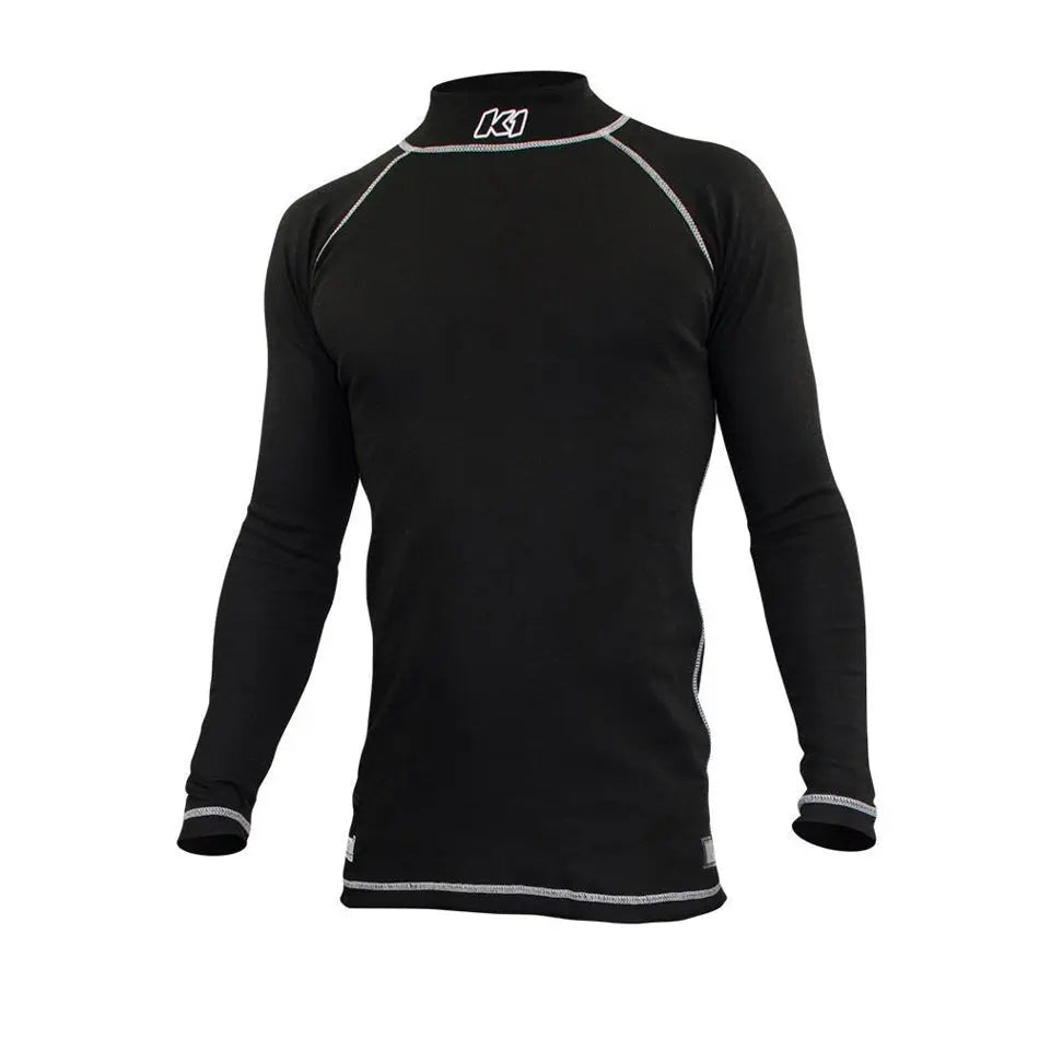 Undershirt Flex Black Medium-Safety Equipment,Safety Clothing,Fire Retardant Underwear Tops-K1 RACEGEAR-Pivotal Motorsports