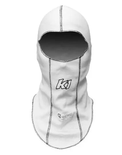 Balaclava Head Sock White Single Layer-Safety Equipment,Safety Clothing,Head Socks-K1 RACEGEAR-Pivotal Motorsports