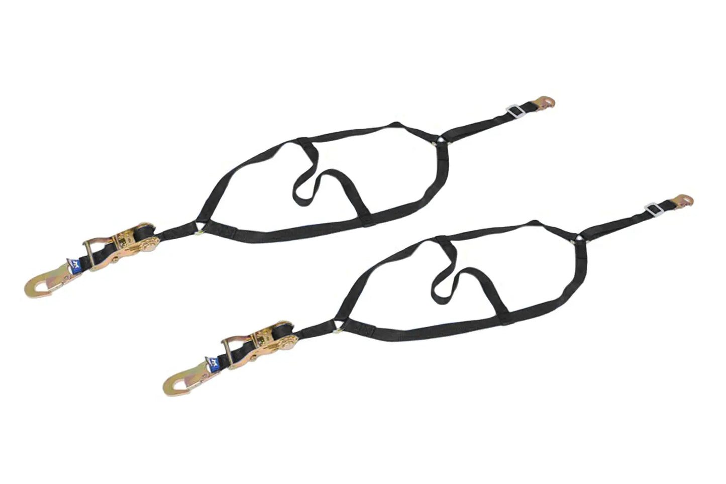 Dragster Front Nets Only Pair Flat Snap Hooks-Towing Equipment,Tie-Down Straps and Components,Tie-Down Straps-MACS CUSTOM TIE-DOWNS-Pivotal Motorsports