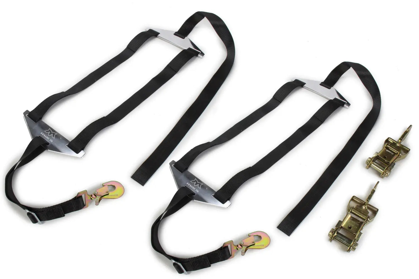 Dragster Rear Nets Only Pair-Towing Equipment,Tie-Down Straps and Components,Tie-Down Straps-MACS CUSTOM TIE-DOWNS-Pivotal Motorsports