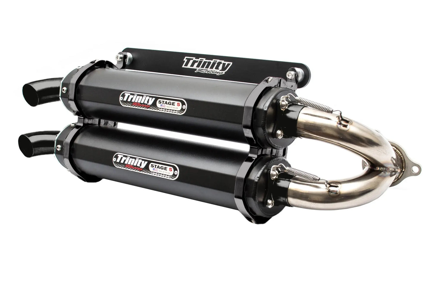 Trinity Racing RZR TURBO/S Slip On Exhaust-Slip On-Trinity Racing-Cerakote w/ Stainless Y-Pipe-Pivotal Motorsports