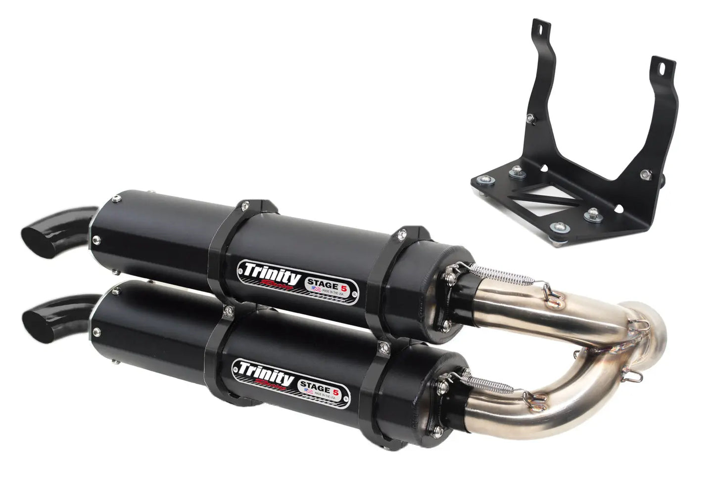 Trinity Racing MAVERICK X3 Slip On Exhaust-Exhaust-Trinity Racing-Cerakote w/ Stainless Y-Pipe-Pivotal Motorsports