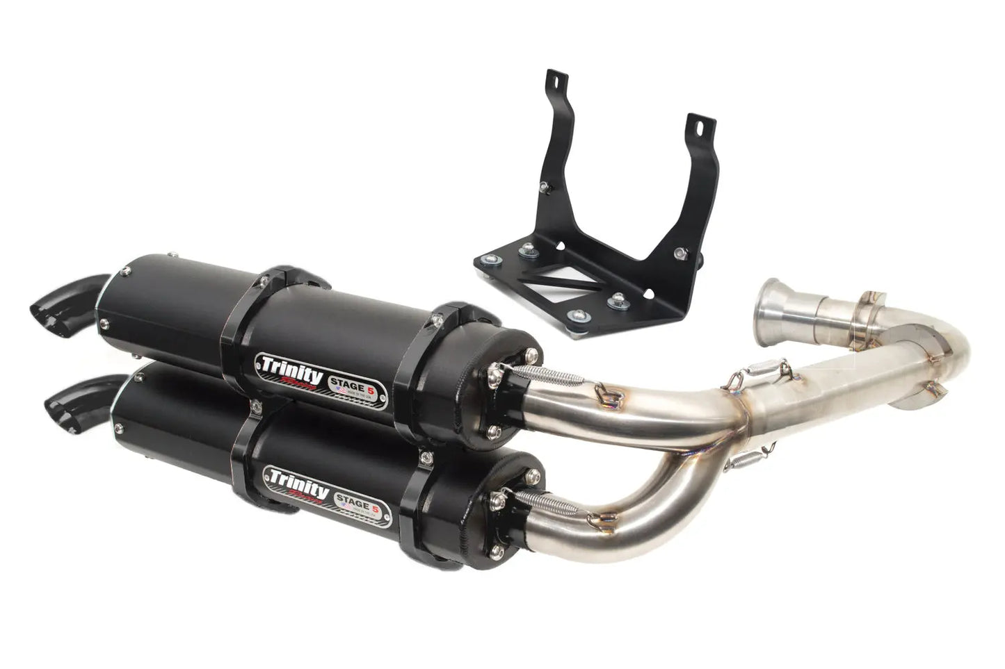 Trinity Racing MAVERICK X3 Dual Full Exhaust-Exhaust-Trinity Racing-Cerakote w/ Stainless Header-Pivotal Motorsports