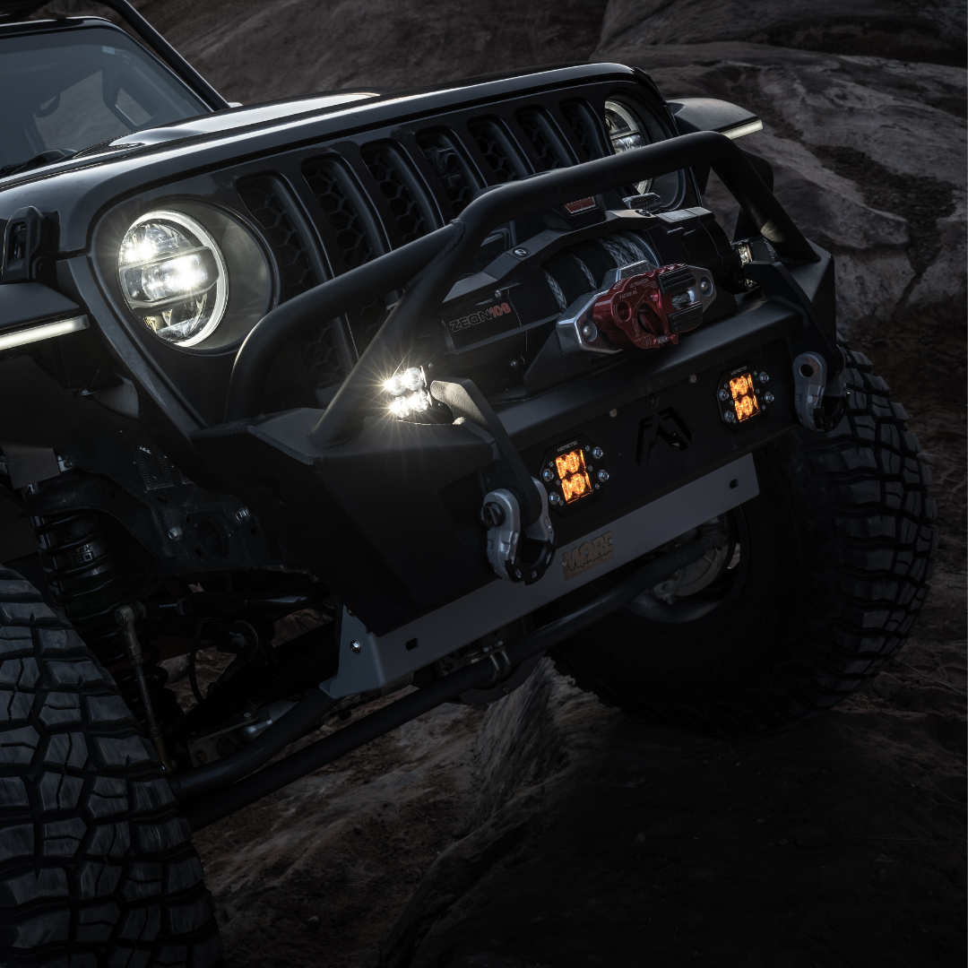 Quattro Flush Mount Amber LED Pod Light-Light Bar-Heretic Studio-Pivotal Motorsports