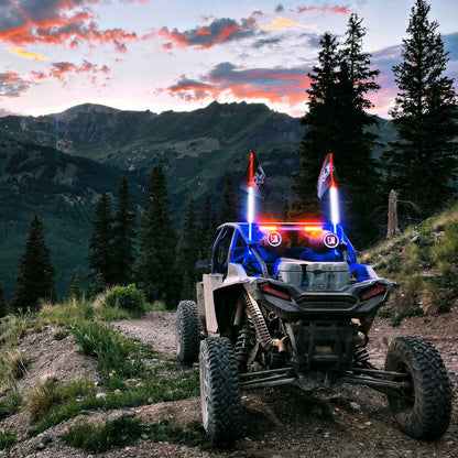 LED Hyper Bright Whips Solid Color -V3 RLB Motorsports