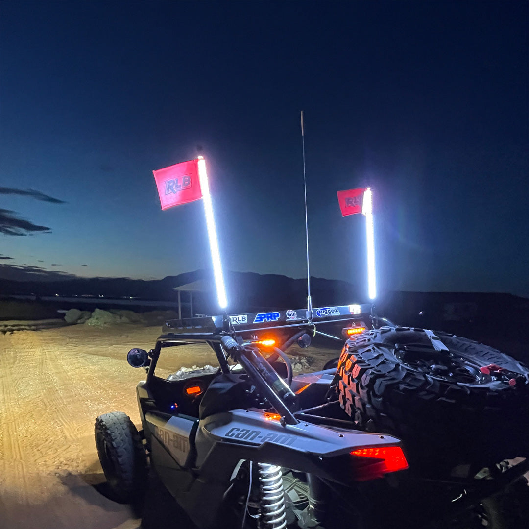 LED Hyper Bright Whips Solid Color - GOAT RLB Motorsports