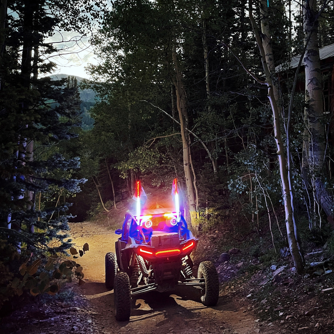 LED Hyper Bright Whips Solid Color -V3 RLB Motorsports