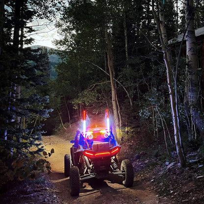 LED Hyper Bright Whips Solid Color -V3 RLB Motorsports