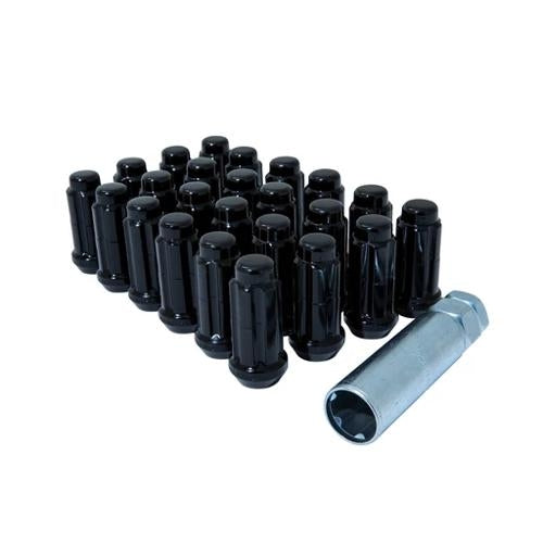 Gorilla Automotive 6LUG 14-1.50 SPLNE WIK TRK BLK GOR-Lug Nuts-Gorilla Automotive-Pivotal Motorsports