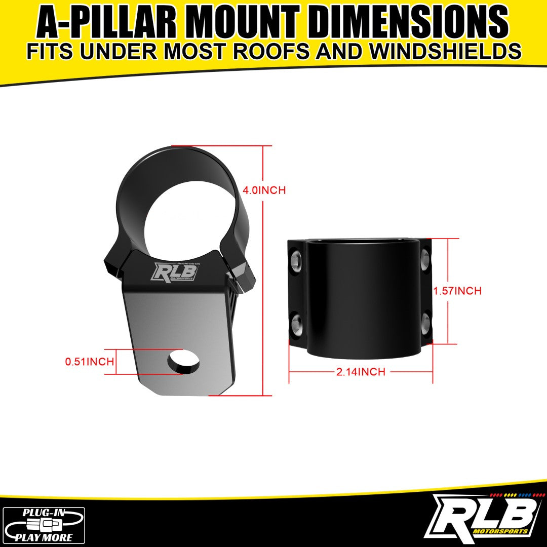Light POD A-Pillar Clamp RLB Motorsports