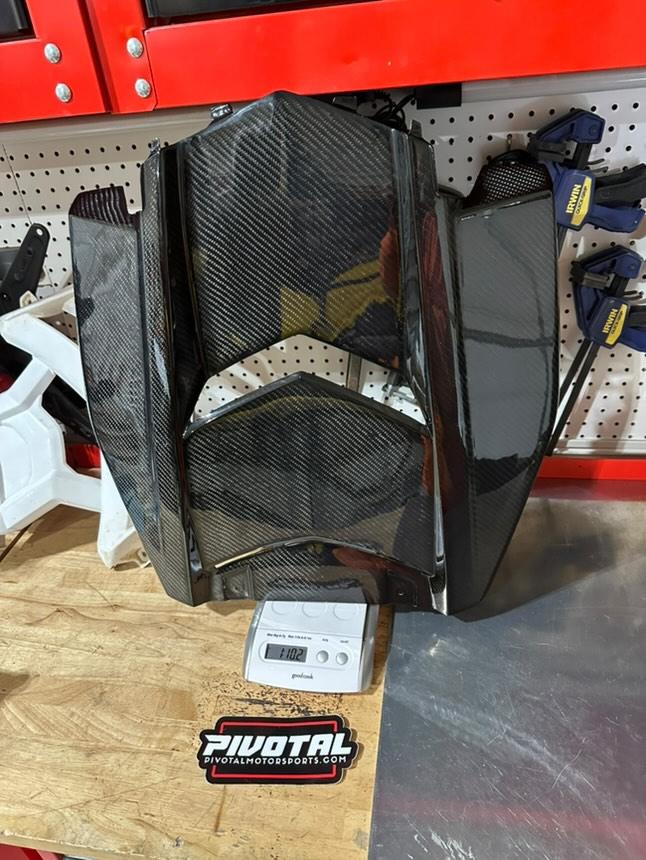 Yamaha YXZ1000R Carbon Fiber Center Hood-Carbon Fiber-Pivotal Motorsports-Rear Only-Pivotal Motorsports