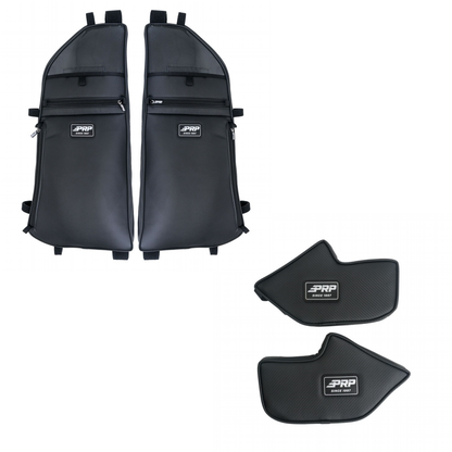 Kawasaki KRX & KRX 4 Overhead Bags (Pair) and Knee Pads -BUNDLE