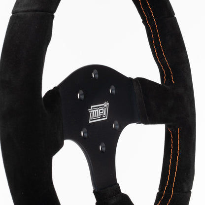 Touring Steering Wheel 13in D Shaped Suede