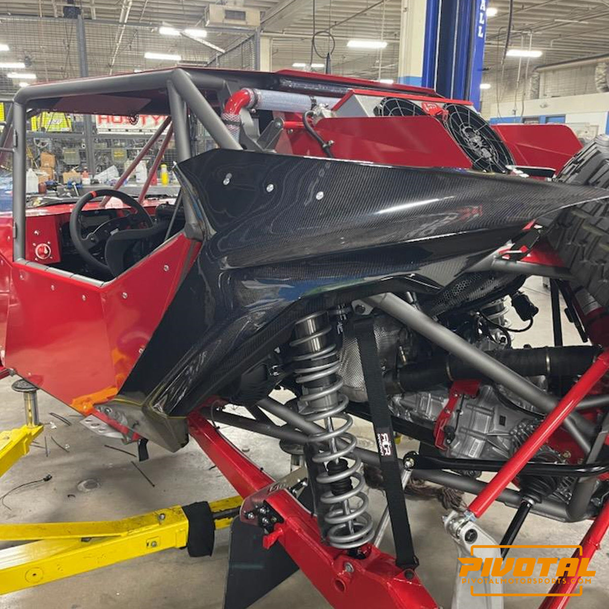 Can-Am Maverick R RACE Rear One Piece Fenders - Carbon Fiber Pivotal Motorsports