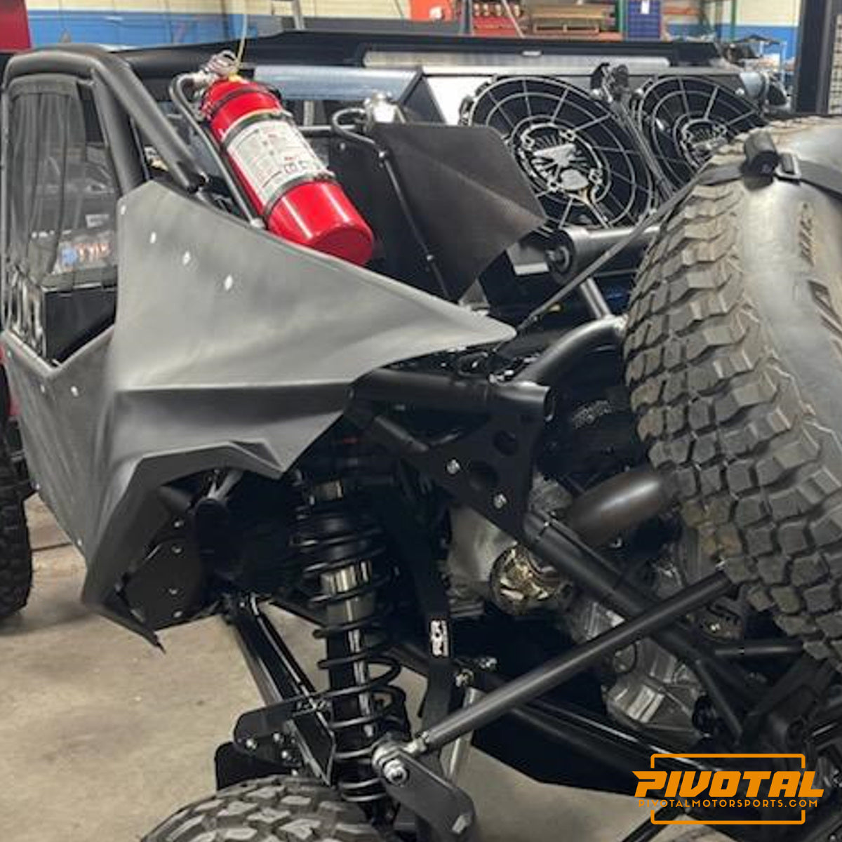 Can-Am Maverick R RACE Rear One Piece Fenders - Carbon Fiber Pivotal Motorsports