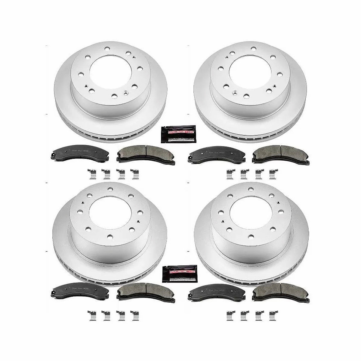 Power StopZ17 Evolution Geomet Coated Brake Kit Front & Rear Chevrolet Silverado 2500 HD 2015-2019-Truck Brakes-Power Stop-Pivotal Motorsports