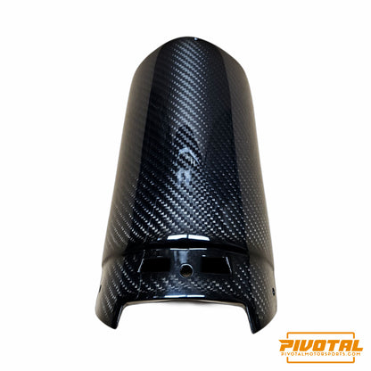 Polaris Pro R Rear Shock Guard - Carbon Fiber-Shock Guards-Pivotal Motorsports-Pivotal Motorsports