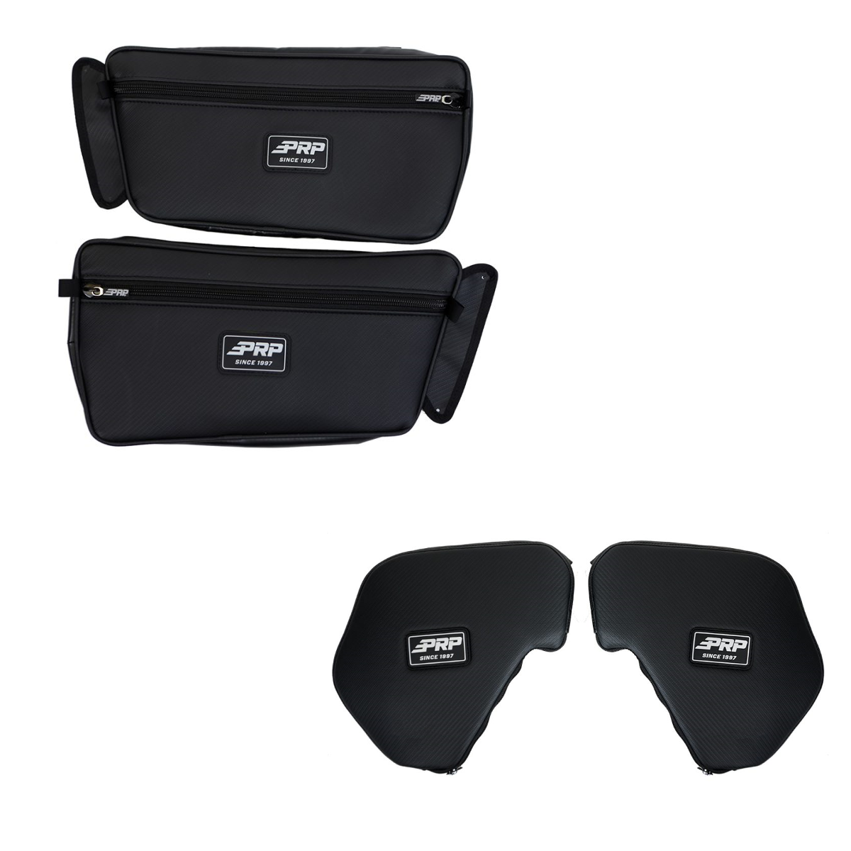 Yamaha Wolverine RMAX Front Door Bags (Pair) and Front Shoulder Pads -BUNDLE
