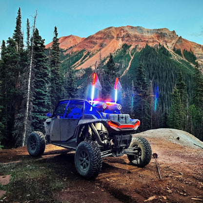 LED Hyper Bright Whips Solid Color - GOAT RLB Motorsports