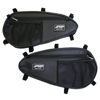 Polaris RZR Lower Door Bags (Pair) and Knee Pads for Doors with Speakers - BUNDLE
