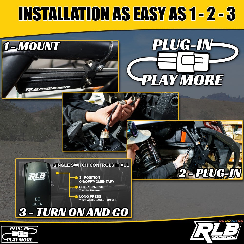 Dual 6" Chase Lights - Tecate Split RLB Motorports RLB Motorsports