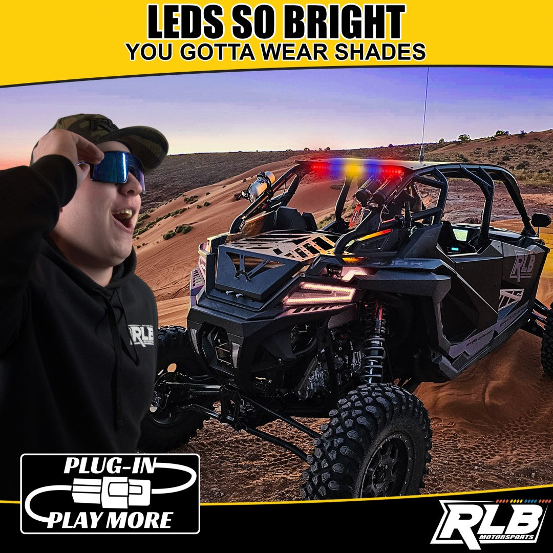 Can-Am Maverick X3 LED Chase Light - Dual-Color (BLUE/WHITE) RLB Motorsports