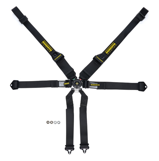 Harness 6pt Profi II SFI Hans Black SCHROTH RACING