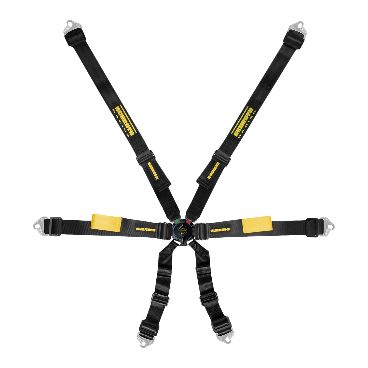 Harness 6pt Enduro Black Shoulder & Lap SCHROTH RACING