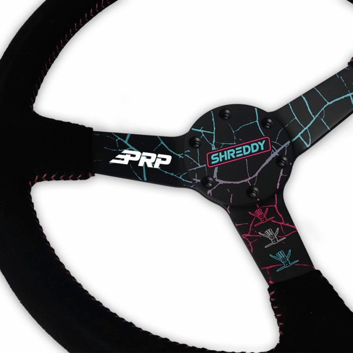 PRP X Shreddy Cracked Steering Wheel - Deep Dish