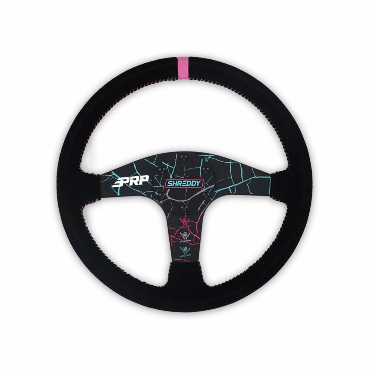 PRP X Shreddy Cracked Steering Wheel - Flat